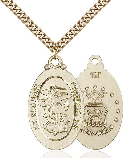 Gold Filled St. Michael / Air Force Pendant