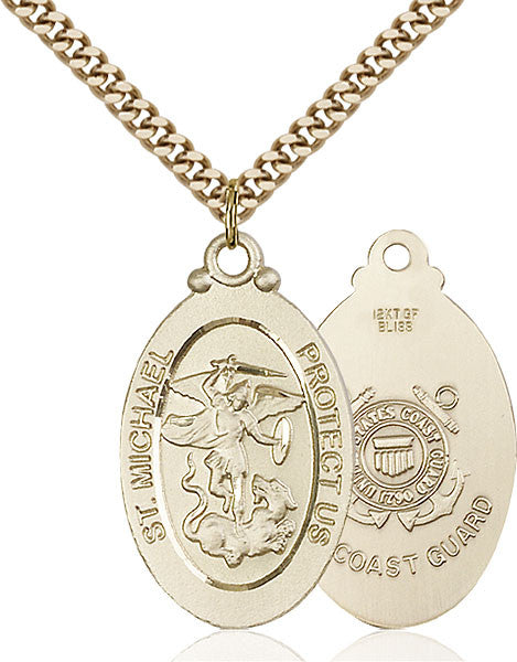 Gold Filled St. Michael / Coast Guard Pendant