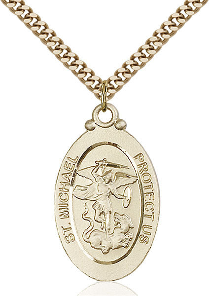 Gold Filled St. Michael the Archangel Pendant