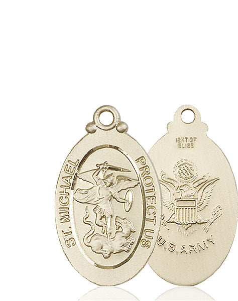 14kt Gold St. Michael the Archangel Medal