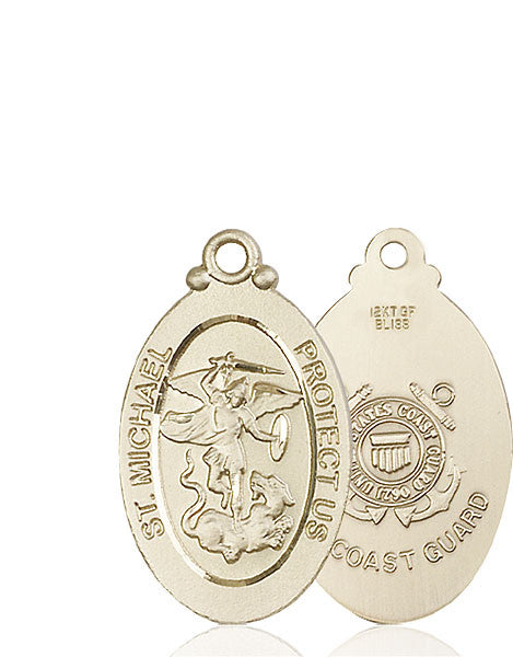 14kt Gold St. Michael / Coast Guard Medal