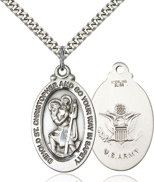 Sterling Silver St. Christopher Pendant