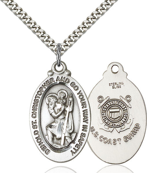 Sterling Silver St. Christopher Pendant