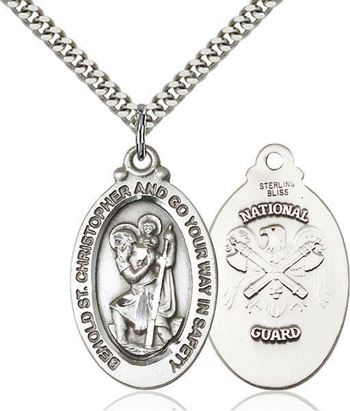 Sterling Silver St. Christopher Pendant