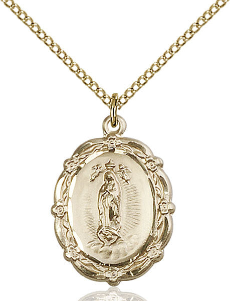 Gold Filled O/L of Guadalupe Pendant