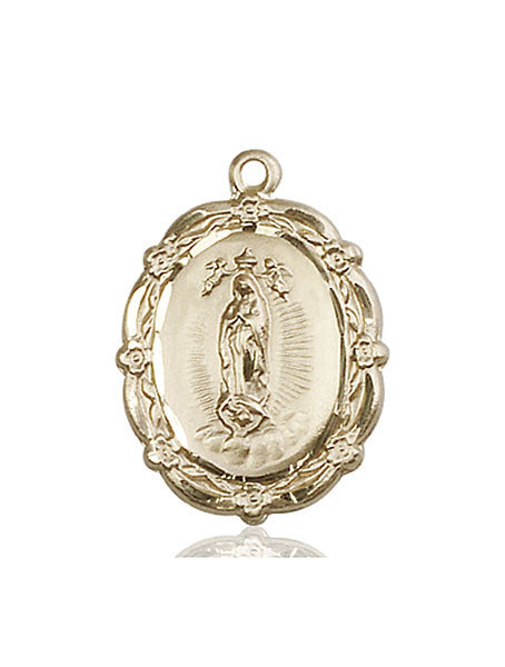 14kt Gold O/L of Guadalupe Medal