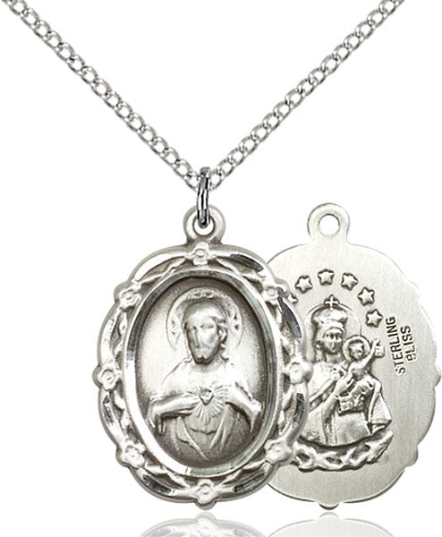 Sterling Silver Scapular Pendant