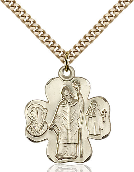 Gold Filled Irish Shamrock Pendant