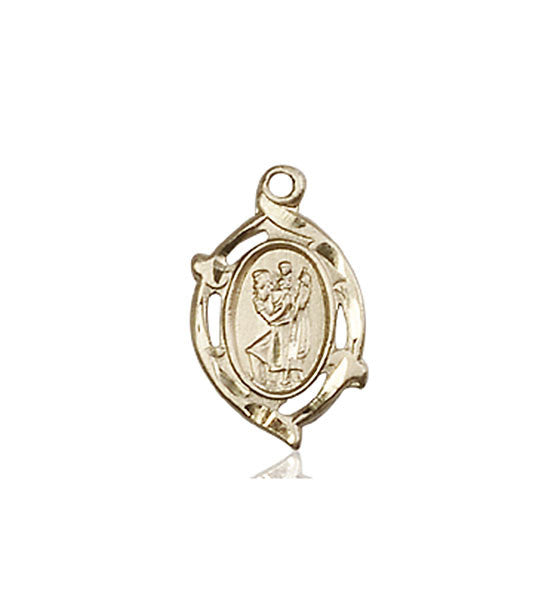 14kt Gold St. Christopher Medal