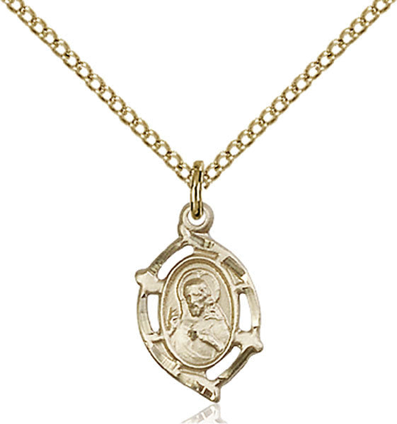 Gold Filled Scapular Pendant