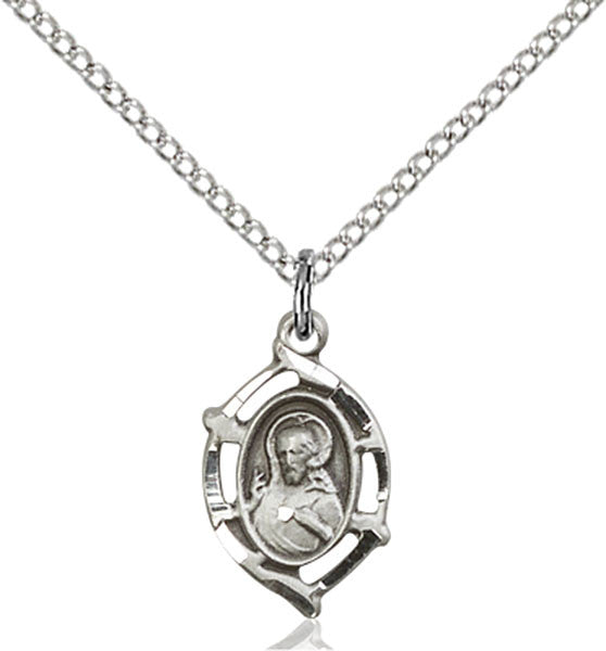 Sterling Silver Scapular Pendant