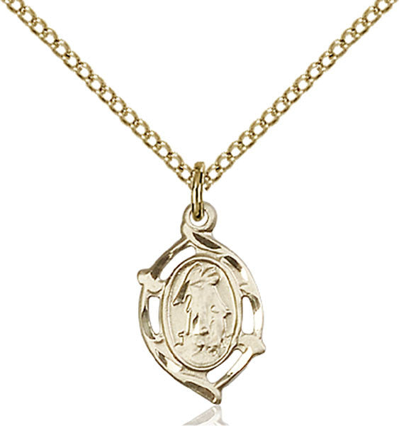 Gold Filled Guardian Angel Pendant