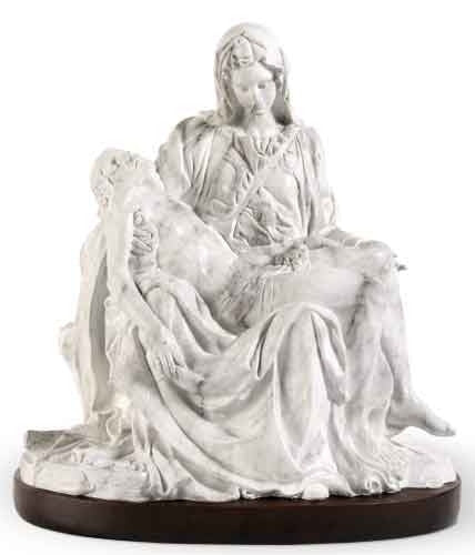 Pieta Figure/Statue, White