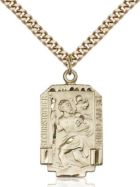 Gold Filled St. Christopher Pendant