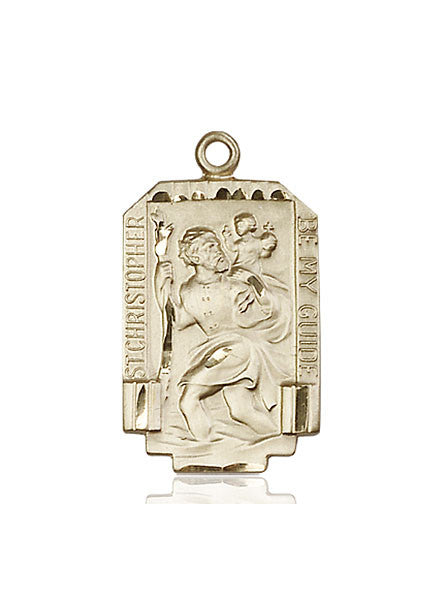 14kt Gold St. Christopher Medal