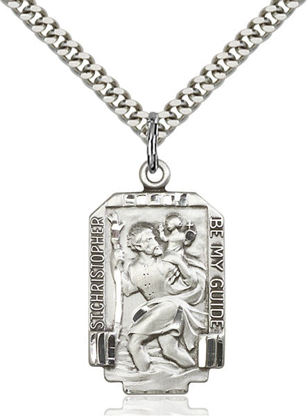 Sterling Silver St. Christopher Pendant
