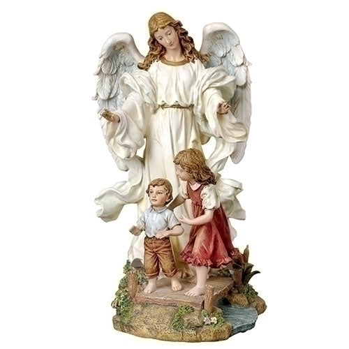 Classic Guardian Angel Figure/Statue 10"