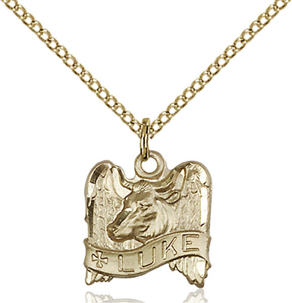 Gold Filled St. Luke Pendant