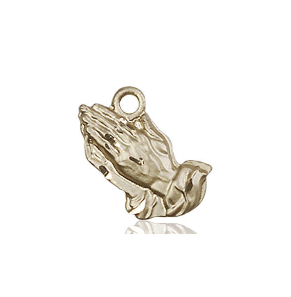 14kt Gold Praying Hands Medal