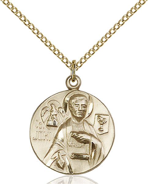 Gold Filled St. John the Evangelist Pendant