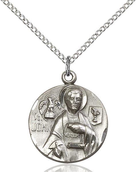 Sterling Silver St. John the Evangelist Pendant