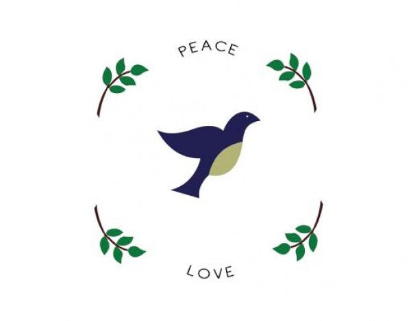 Camino de mesa Peace Love