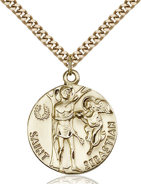 Gold Filled St. Sebastian Pendant