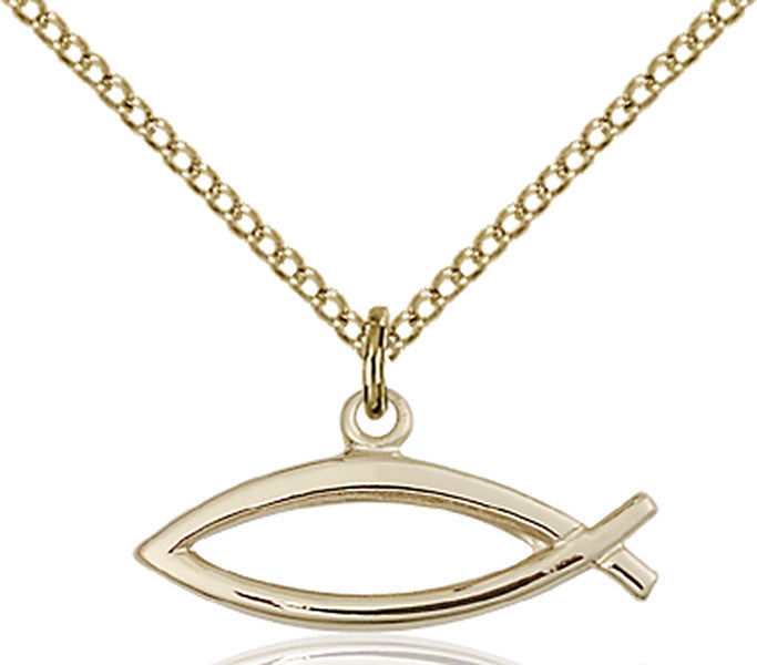 Gold Filled Fish Pendant