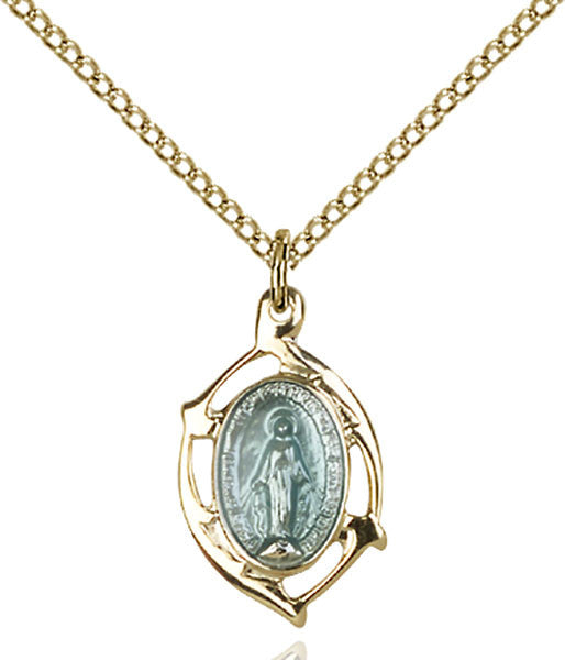 Two-Tone SS/GP Miraculous Pendant