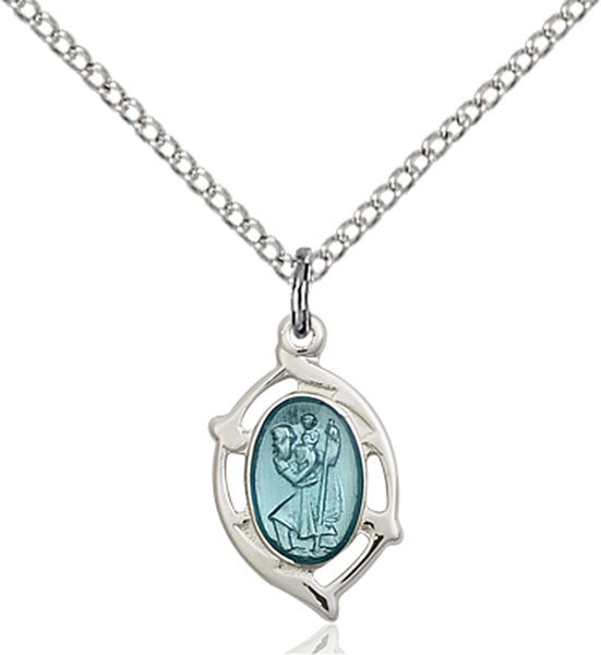 Sterling Silver St. Christopher Pendant