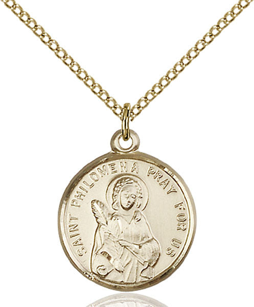 Gold Filled St. Philomena Pendant