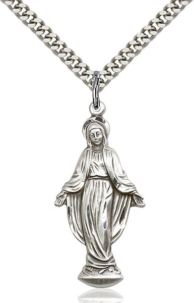 Sterling Silver Miraculous Pendant