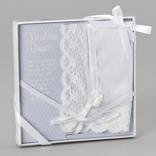 Baby's Christening Bonnet becomes Wedding Hanky