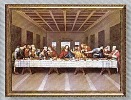 8X10 Last Supper/gold frame