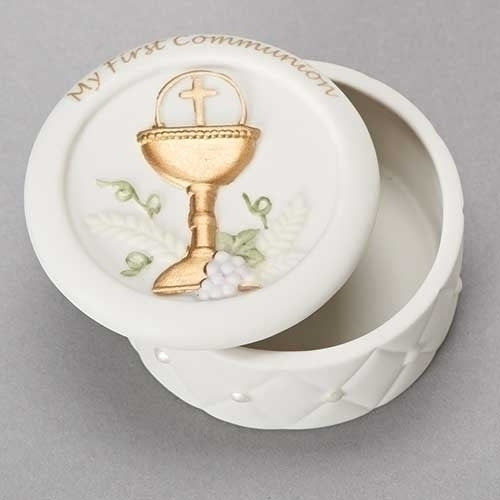 Quilted First Communion Keepsake Box