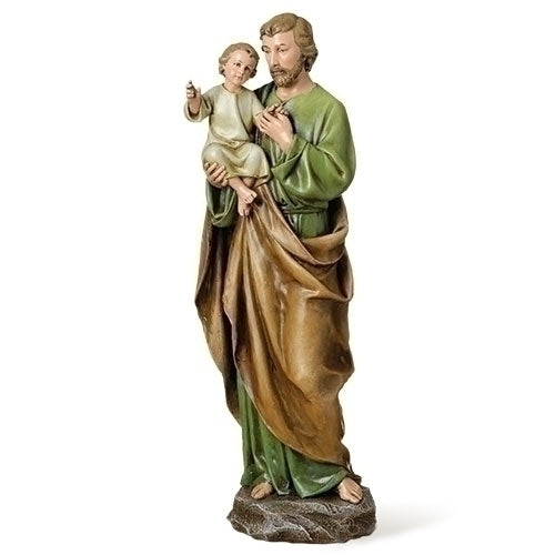 St. Joseph with baby Jesus Figure/Statue, 14"