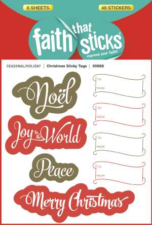 Etiquetas adhesivas navideñas (Fe que se pega)