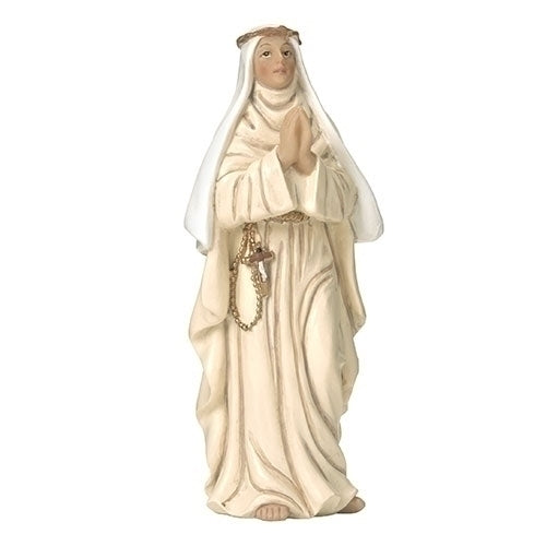 Figura/estatua de Santa Catalina de Siena, 3.5"