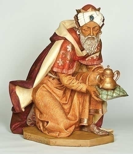 Kneeling King Gaspar Nativity, 50" Scale [Fontanini]