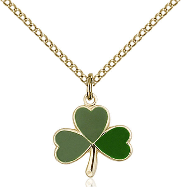 Gold Filled Shamrock Pendant