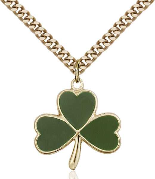 Gold Filled Shamrock Pendant