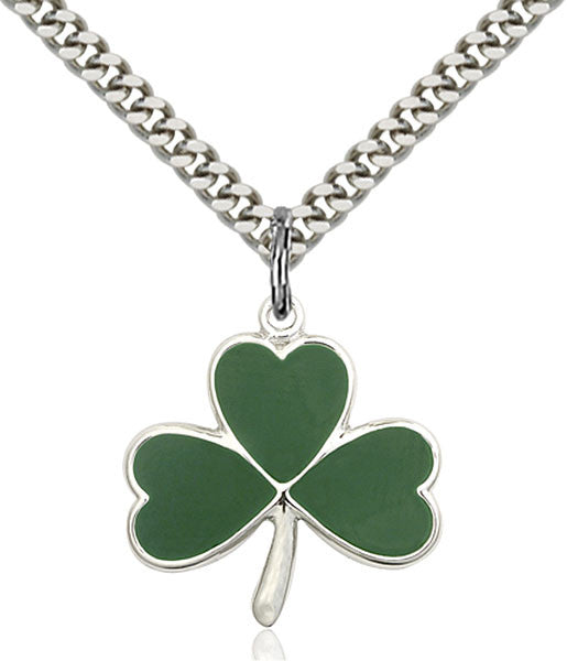 Sterling Silver Shamrock Pendant