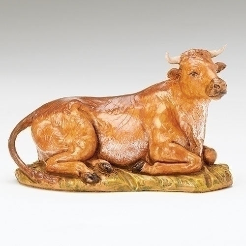 Seated Ox Figure 7.5" Scale [Fontanini]