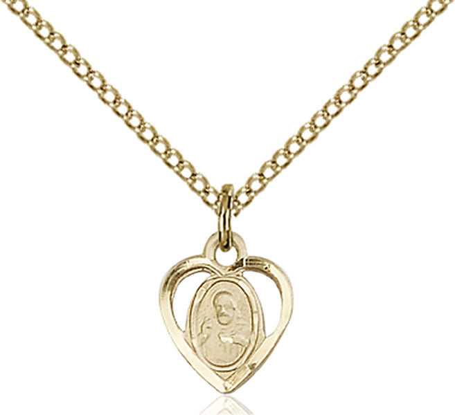 Gold Filled Scapular Pendant
