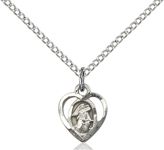 Sterling Silver Guardian Angel Pendant