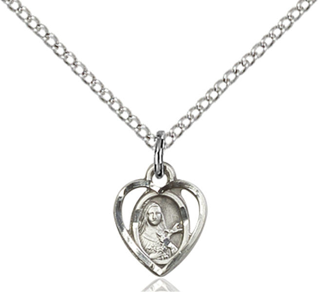 Sterling Silver St. Theresa Pendant