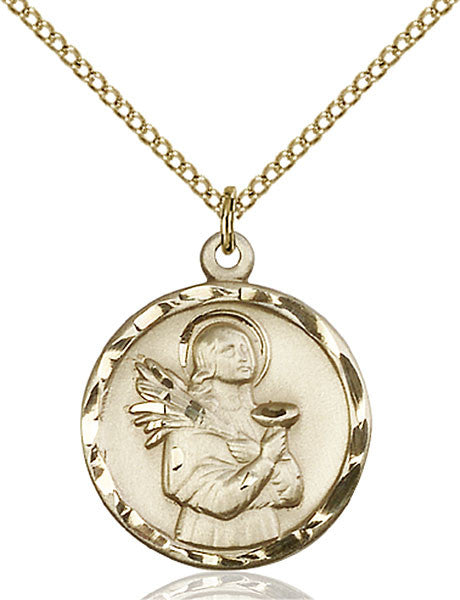 Gold Filled St. Lucy Pendant