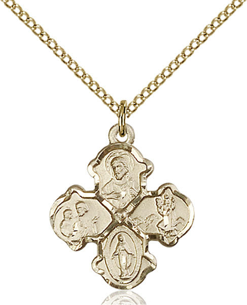 Gold Filled 4-Way Pendant