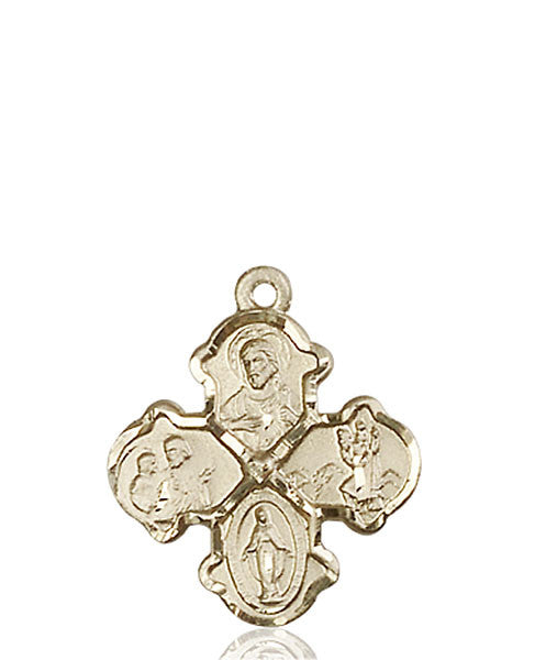 14kt Gold 4-Way Medal