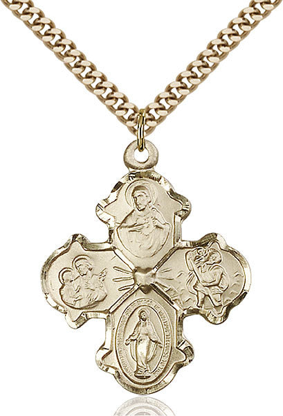 Gold Filled 4-Way Pendant